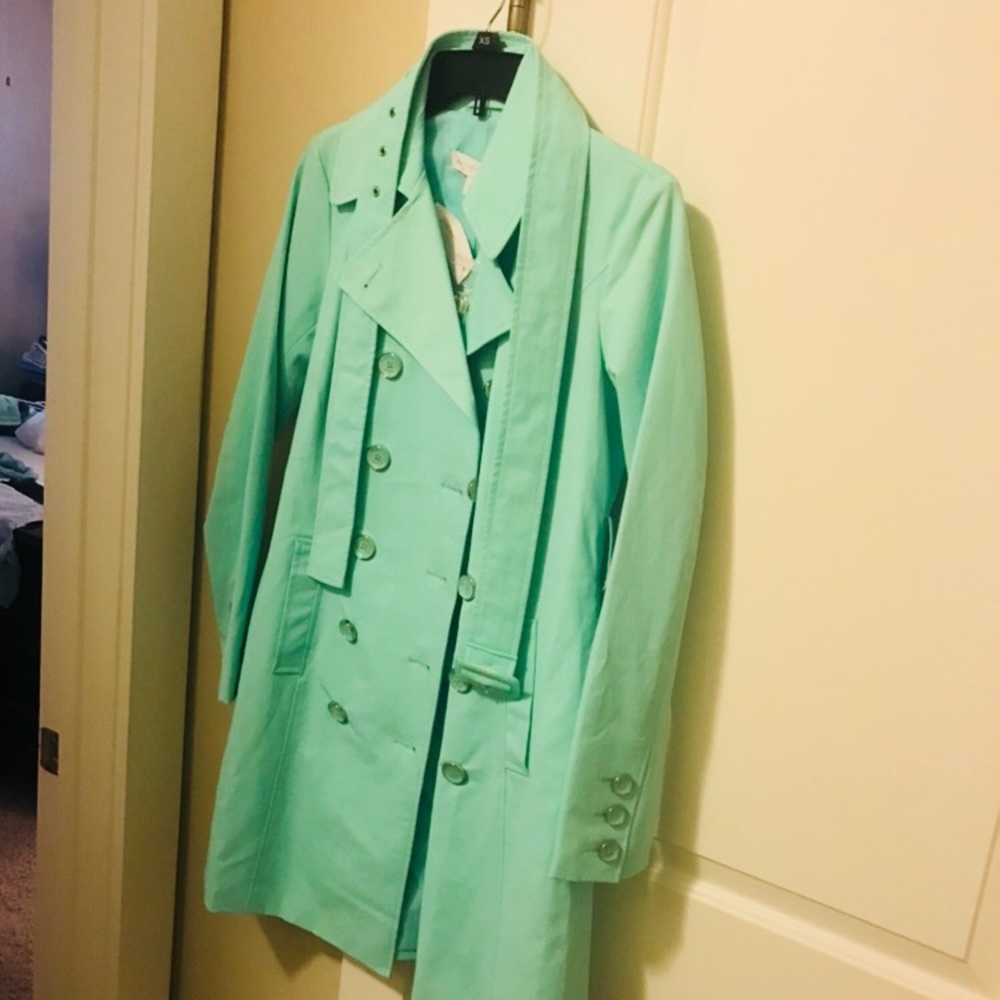 Minty Trench Coat NWT - Picture 1 of 8